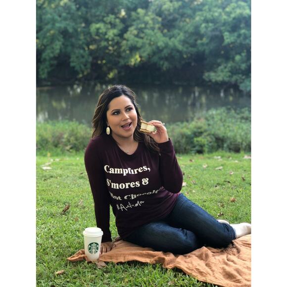 Fall Graphic Small Women Long Sleeve T-S BRAND NEW - Picture 1 of 4